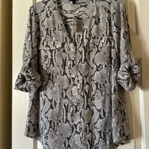 NWT Express snake print shirt size large